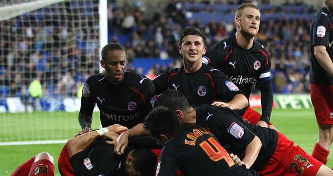 McAnuff: Mobbed after his late goal
