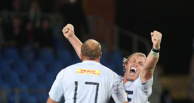 Burger: Celebrates a crucial victory