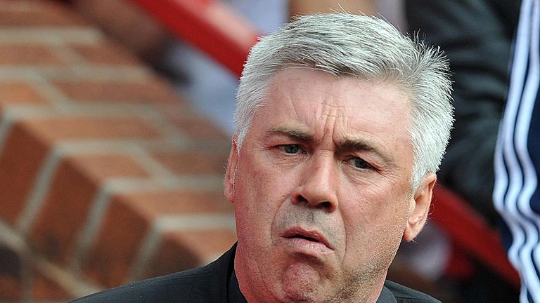 Carlo Ancelotti looks concerned by Chelseas start