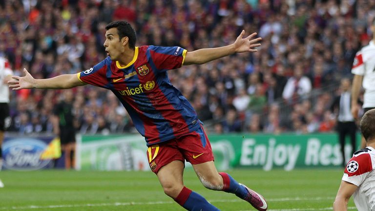 Pedro slots home the opener for Barcelona