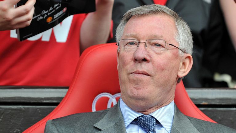 Sir Alex Ferguson tries to contain himself after a great start