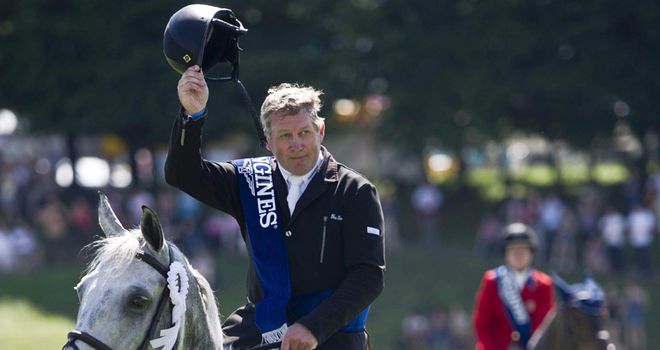 Nick Skelton: a double clear on his potential London 2012 horse Carlo
