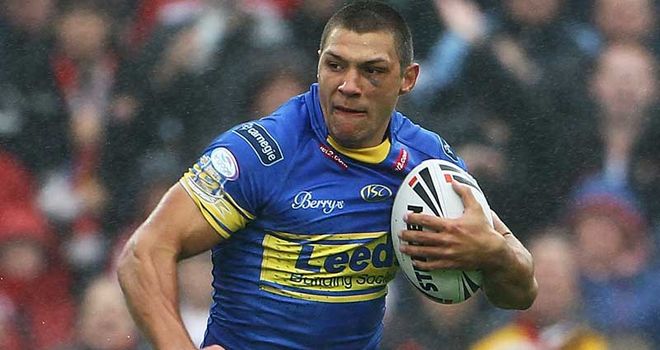 Ryan Hall: passed century of tries for Leeds