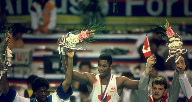 Lewis beat Ridick Bowe in Seoul to win Olympic gold for Canada