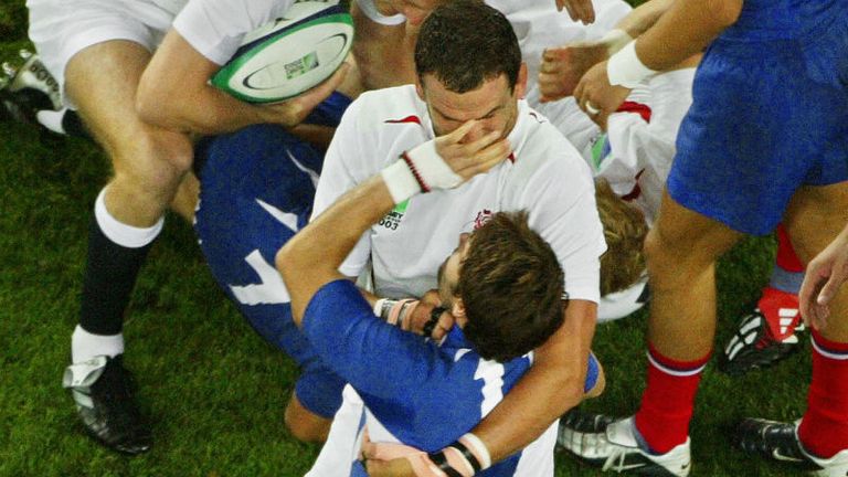 Tempers flare in England's semi-final victory over France, as Johnson and Dominici get in each other's faces