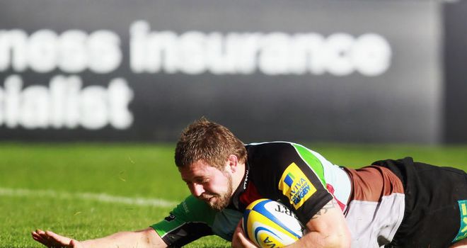 Chris Brooker: fifth Quins try