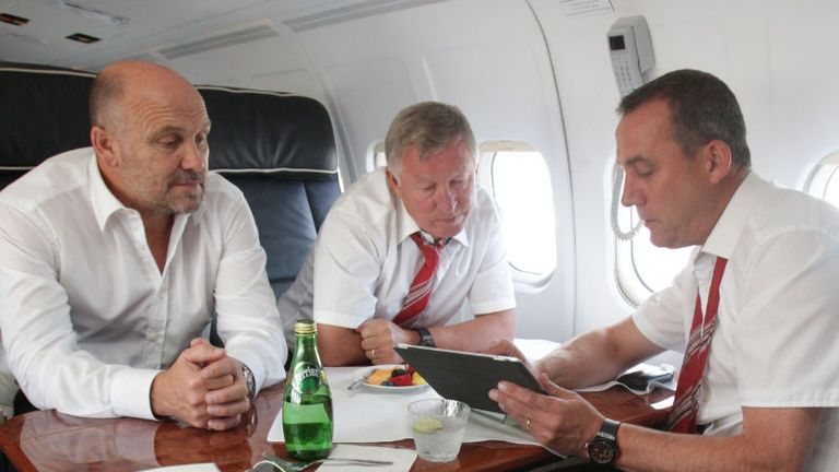 A 24 hour job: Sir Alex talks tactics as Manchester United head to the United States for pre-season friendlies in 2011.