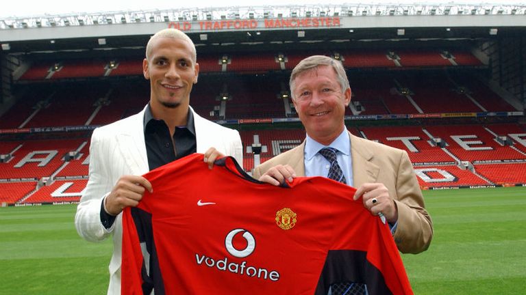 Sir Alex was soon breaking more transfer records in 2002, making Rio Ferdinand the most expensive British player of all time by paying Leeds £30million.