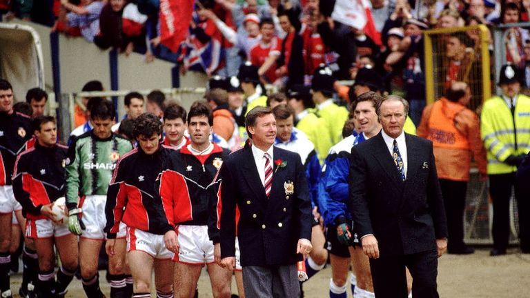 Fergie was however unable to complete a cup double, as Atkinson led his Sheffield Wednesday side to victory over United in the League Cup final.