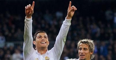 Cristiano Ronaldo: Scored a double for Real as they extended their advantage over Barcelona