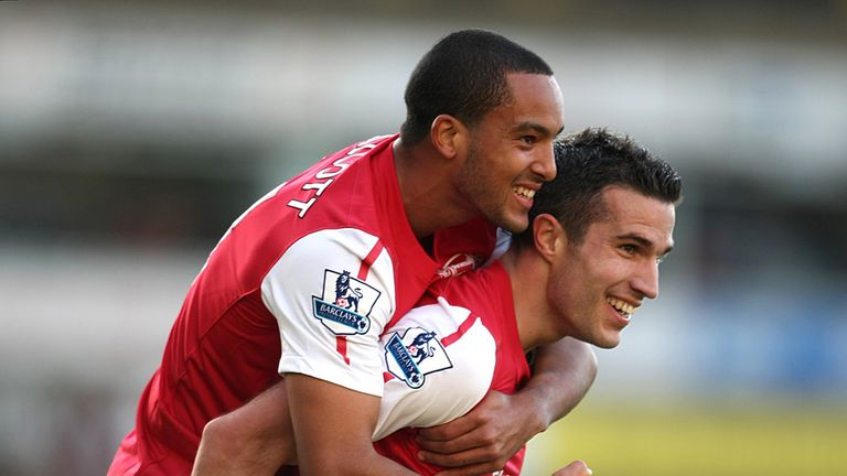 Theo Walcott: Enjoying his partnership with Robin van Persie and his own form