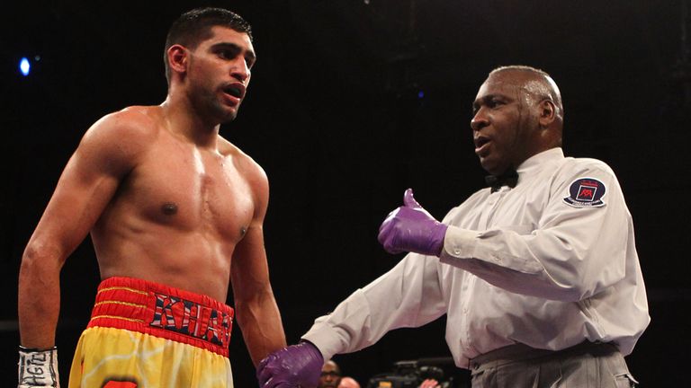 Amir Khan was docked two points during defeat to Lamont Peterson