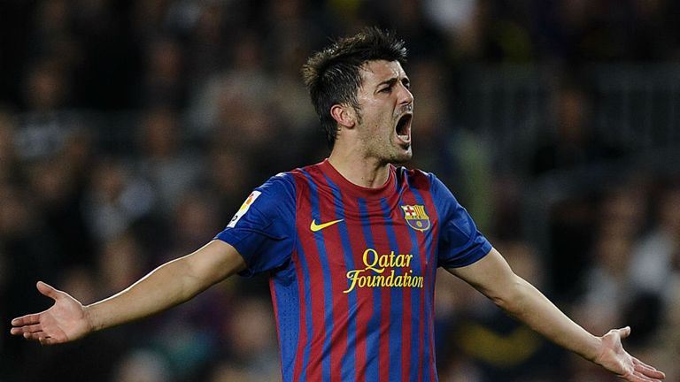 David Villa: Has been missing for four months after suffering a broken leg