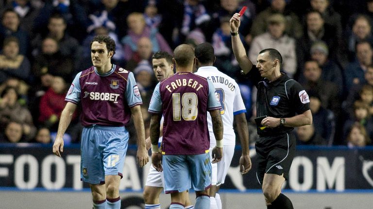Joey O'Brien: West Ham defender was shown the red card against Reading