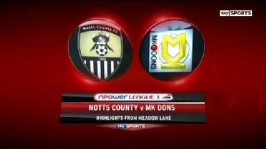 Notts County 1-1 MK Dons