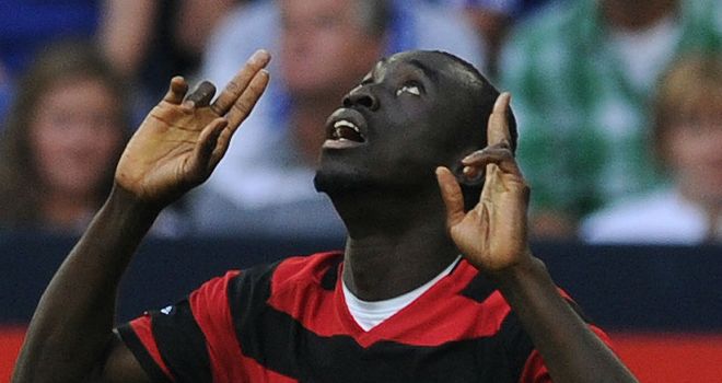 Papiss Cisse: Set to be paired with his international colleague, Demba Ba, at Newcastle