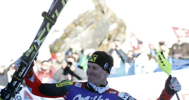 Ivica Kostelic: Third slalom win in Wengen in succession