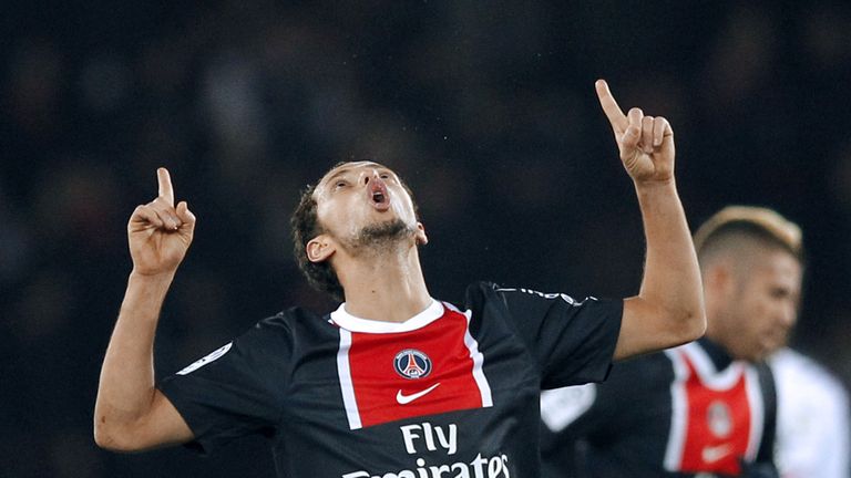 Nene: Scored twice in the second half as Paris St Germain came from behind to beat Evian