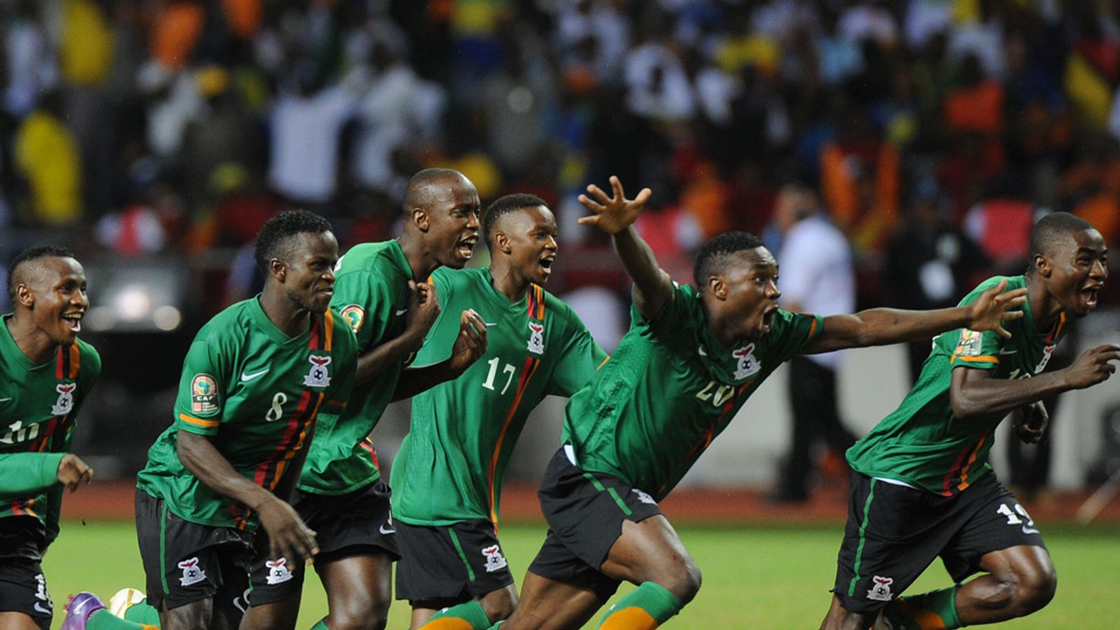 Zambia secure shootout glory Football News Sky Sports