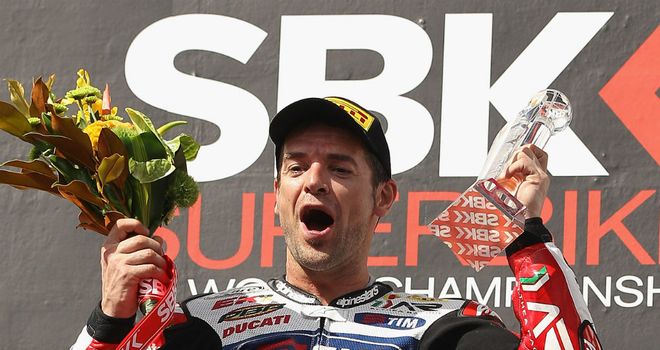 Carlos Checa: Picked himself up to win the second race