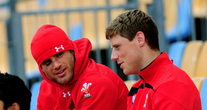 Jamie Roberts (L) and Rhys Priestland (R) have both been declared fit to face Ireland