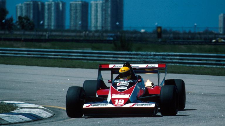 And made his F1 debut in his native Brazil for the team in 1984
