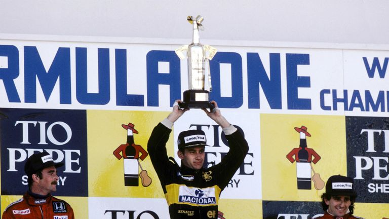 And his win in Spain was the closest finish in F1 history at just 0.041s