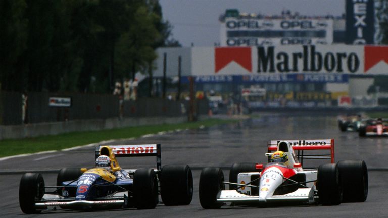 Senna's main rival in 1991 was Williams' Nigel Mansell