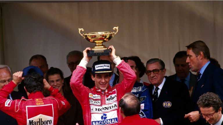 Once again Senna won in Monaco