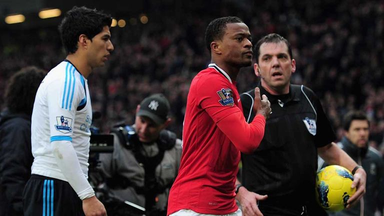 Luis Suarez: Refused to shake hands with Patrice Evra before kick-off