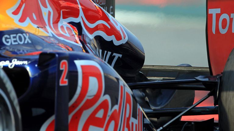 Close up look at the car's rear bodywork