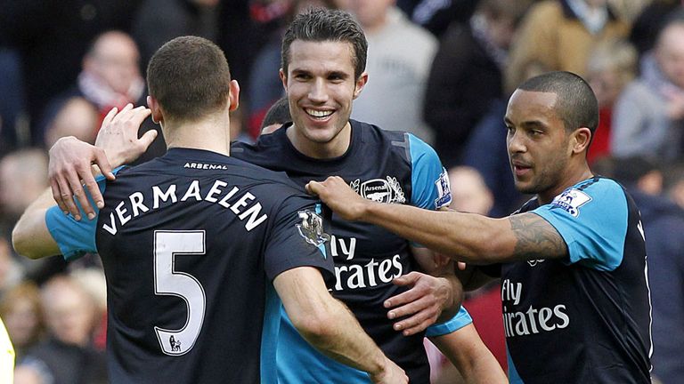 Robin van Persie: Arsenal's two-goal hero as Liverpool suffered a first defeat of the season at Anfield