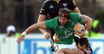 John Muldoon on the burst for Connacht