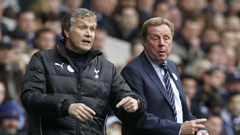 Harry Redknapp: Along with assistant Kevin Bond, the Spurs boss saw his side dominate Blackburn