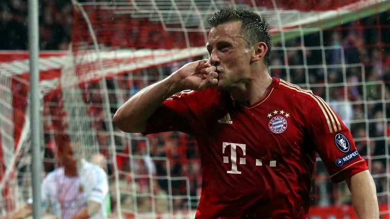 Ivica Olic makes it 2-0 to Bayern Munich against Marseille with another close-range finish