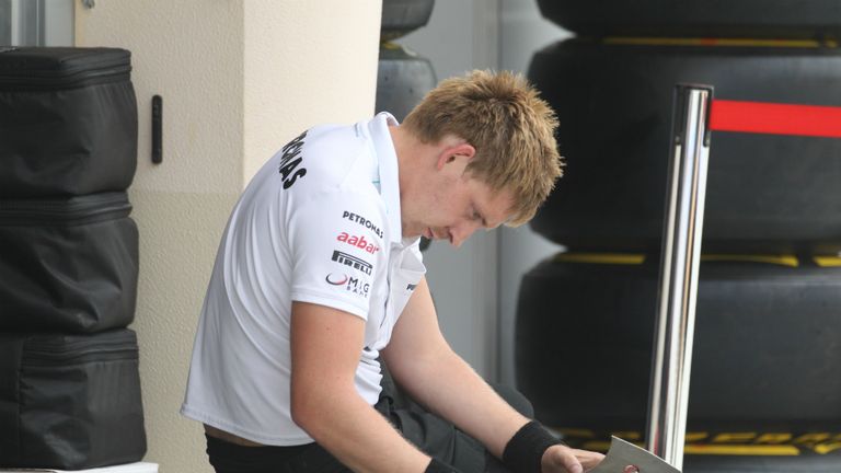 Whilst another marks the tyres