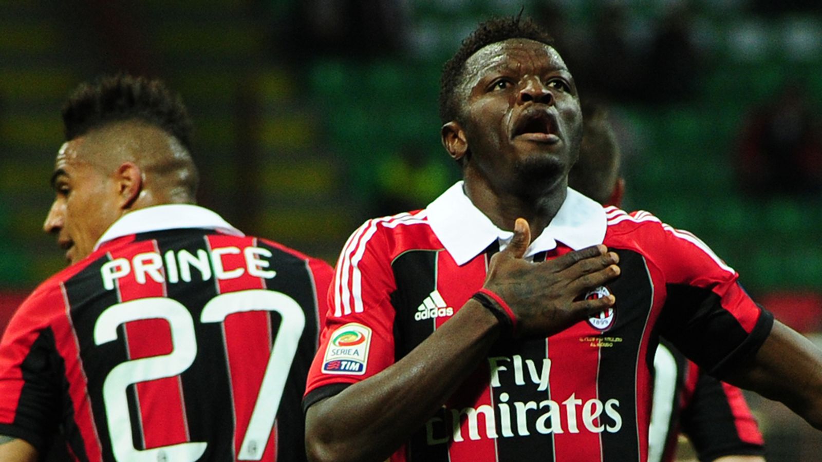 Sulley Muntari delighted with his goal and AC Milan's 2-0 win over  Barcelona | Football News | Sky Sports, image size:1600x900