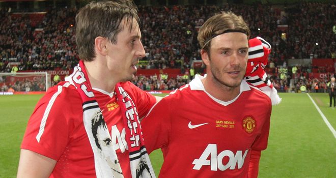 Gary Neville & David Beckham: The pair have been good friends since playing together for Manchester United