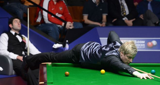 Neil Robertson (R): Opened an early 5-3 lead over Ronnie O&#39;Sullivan in their quarter-final