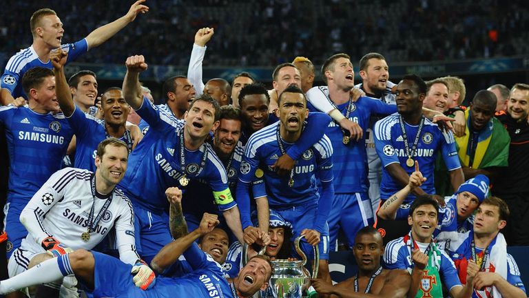 Chelsea celebrated European glory at the Allianz Arena last season