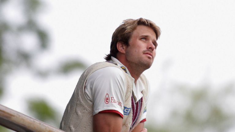 Watching the rain fall - denying him chance to reach 1,000 first-class runs before end of May