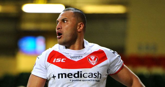 Francis Meli: Two tries for St Helens