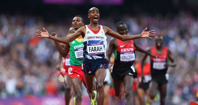 Mo Farah lights up London 2012 with double gold.