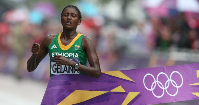 Tiki Gelana: Won gold in the women&#39;s marathon in London
