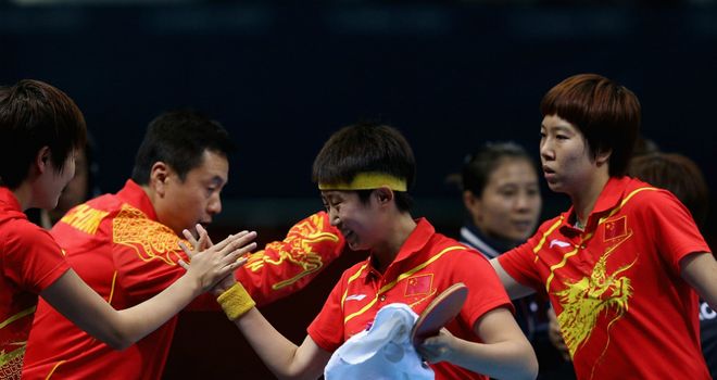 China&#39;s women celebrate victory over South Korea