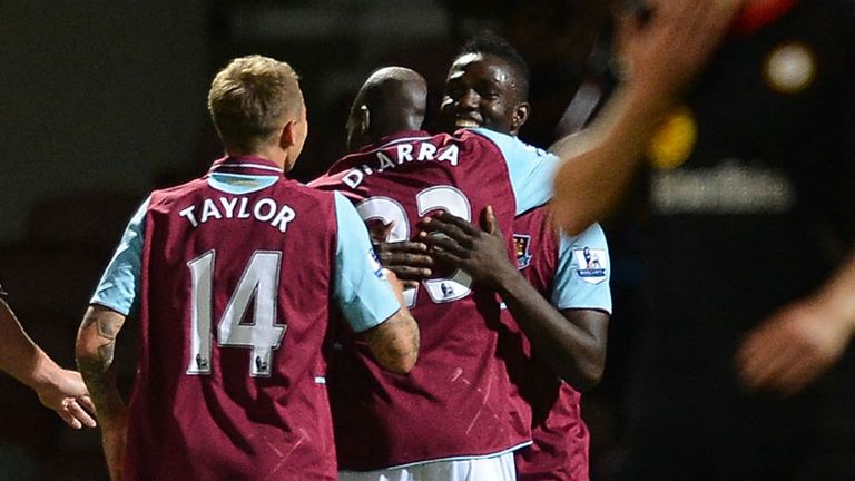 Modibo Maiga: Was among the goals as West Ham beat Crewe in the Capital One Cup