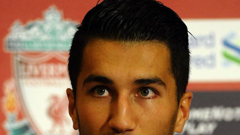 Nuri Sahin speaks during a press conference at Liverpools Melwood Training Ground 