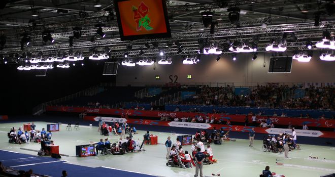 London&#39;s ExCel played host to the Paralympics boccia tournament
