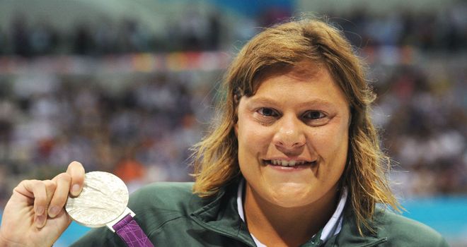 Natalie du Toit: Ended her career with silver in London
