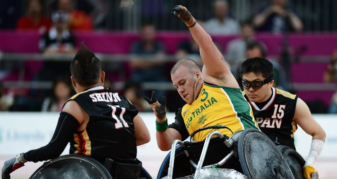 Ryley Batt helped Australia to victory over Japan in the Mixed Wheelchair Rugby Open semi-finals